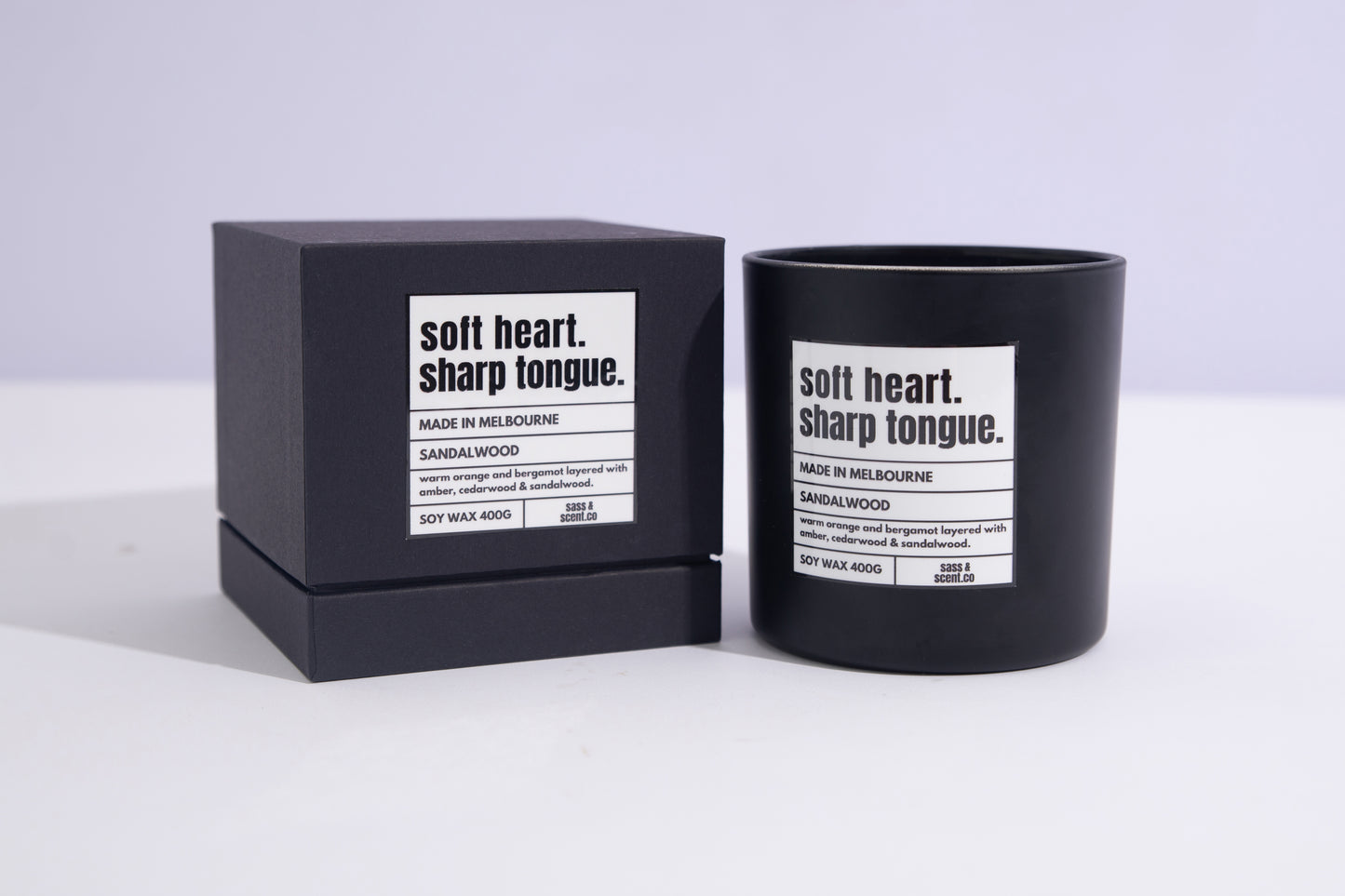 soft heart, sharp tongue.